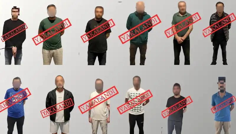 Ulusal Düzeyde Aranan 12 Kişi Kırmızı Bültenle Yakalandı!