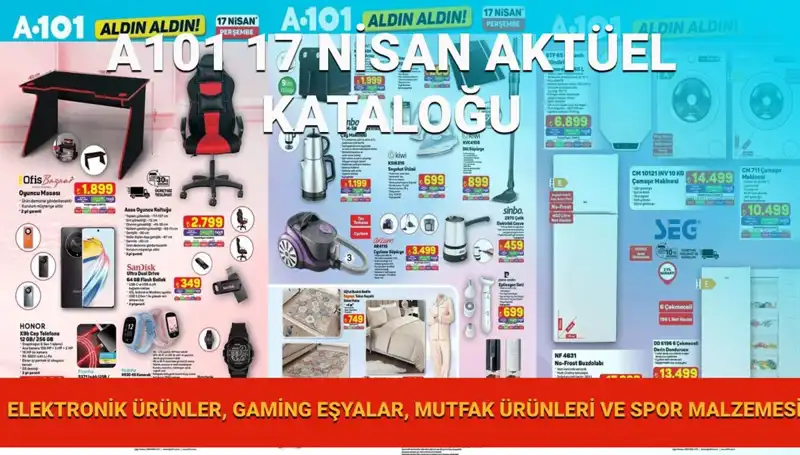 A101 Market 17 Nisan Kataloğunda Alışveriş Keyfinizi Artıracak Ürünler!